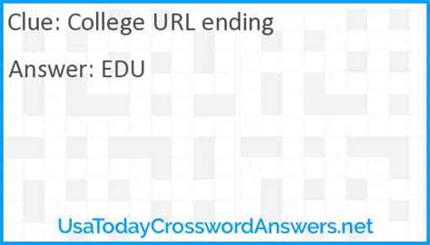 We found more than 1 answers for University <strong>Url Ending</strong>. . Certain url ending crossword
